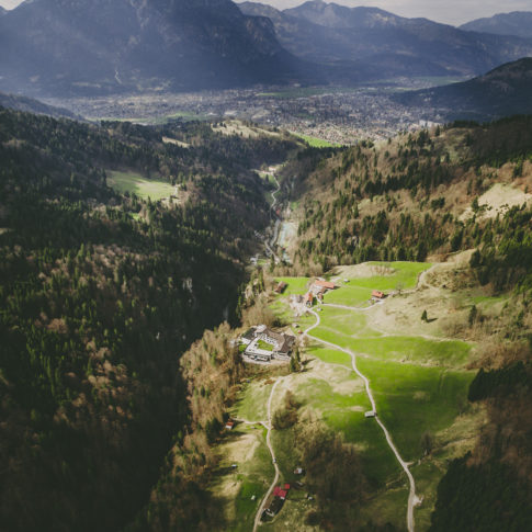 Luftaufnahme Hotel Graseck