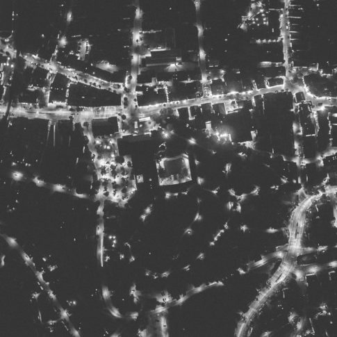 Luftbild Garmisch-Partenkirchen Kurpark Bei Nacht